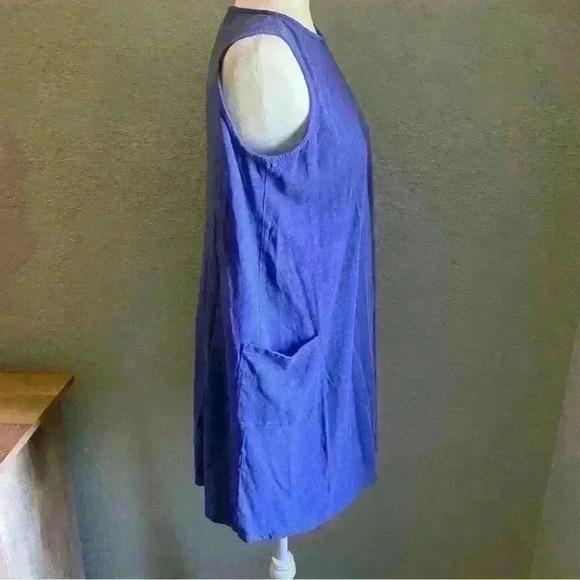 J. Jill Small Tank Knit Dress Cobalt Blue Classic Chic Capsule Wardrobe Piece - Picture 4 of 10